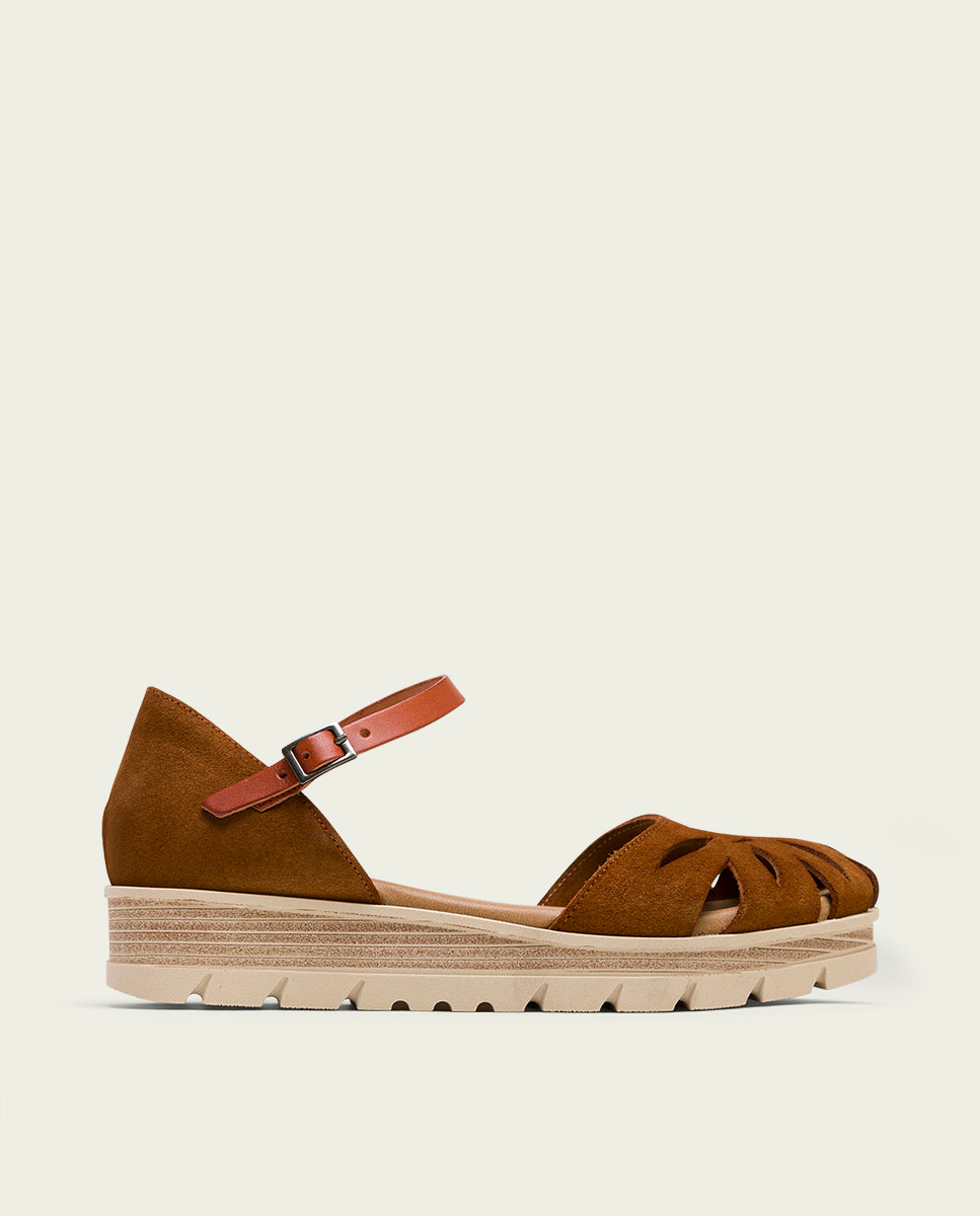 Sandale Compensée Giuseppe Zanotti - Daim Cloutée - Taille 40 NEUVE En Boîte