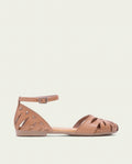 SANDALES PLATES EN CUIR ALICE TAUPE