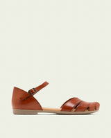 SANDALE PLATE EN CUIR ALBA