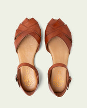 SANDALE PLATE EN CUIR ALBA