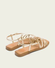 SANDALES PLATES EN CUIR BONNIE OR