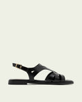 SANDALES EN CUIR AVEC BILLY NOIR