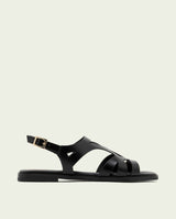 SANDALES EN CUIR AVEC BILLY NOIR
