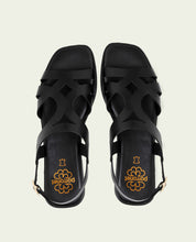 SANDALES EN CUIR AVEC BILLY NOIR