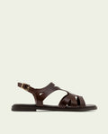 SANDALES EN CUIR BILLY MOKA