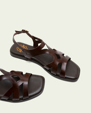 SANDALES EN CUIR BILLY MOKA