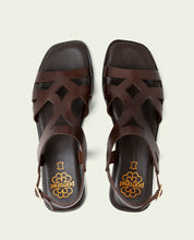 SANDALES EN CUIR BILLY MOKA