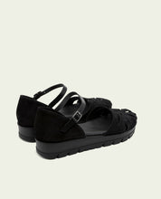 SANDALES À LACETS NOIRES BIANCA