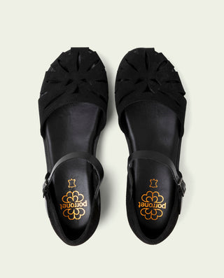 SANDALES À LACETS NOIRES BIANCA