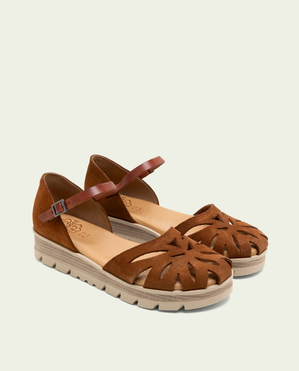 SANDALES EN CUIR BIANCA