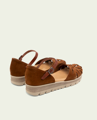 SANDALES EN CUIR BIANCA