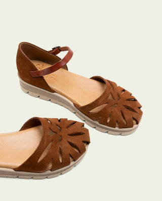 SANDALES EN CUIR BIANCA