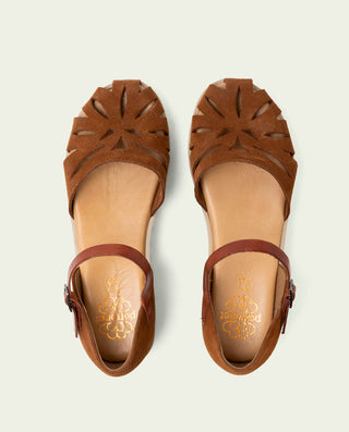 SANDALES EN CUIR BIANCA