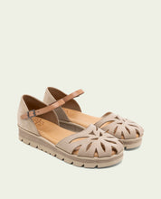 SANDALES EN CUIR TAUPE ARENA BIANCA