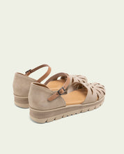 SANDALES EN CUIR TAUPE ARENA BIANCA