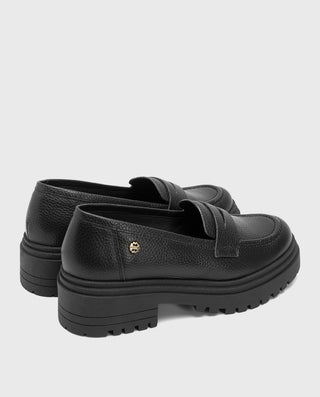 MOCASSINS PLATS NOIRS SAHIRA