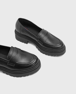 MOCASSINS PLATS NOIRS SAHIRA