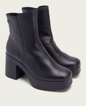 BOTTINES À TALON NOIR ZIPPÉS LIA
