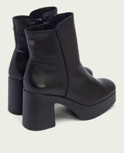 BOTTINES À TALON NOIR ZIPPÉS LIA