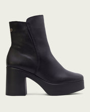 BOTTINES À TALON NOIR ZIPPÉS LIA