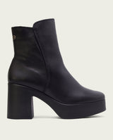 BOTTINES À TALON NOIR ZIPPÉS LIA