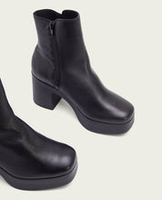 BOTTINES À TALON NOIR ZIPPÉS LIA