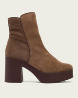 BOTTINES À TALON MOKA ZIPPÉS LETA