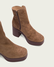 BOTTINES À TALON MOKA ZIPPÉS LETA