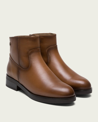 BOTTINES EN CUIR CUIR AVEC FERMENTEURE ÉCLAIR EINES