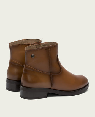 BOTTINES EN CUIR CUIR AVEC FERMENTEURE ÉCLAIR EINES