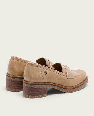 MOCASSINS EN CUIR CAMEL GALIA