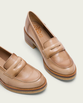 MOCASSINS EN CUIR CAMEL GARAZI