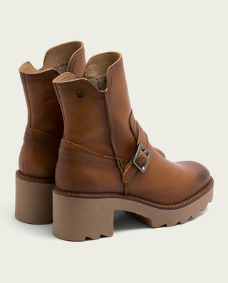 BOTTINES EN CUIR AVEC FERMETURE ÉCLAIR CUIR MALIA