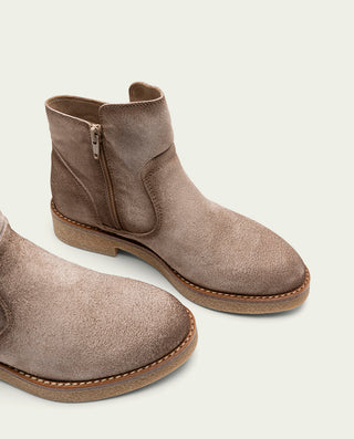 BOTTINES EN CUIR ARENA AVEC FERMETURE ÉCLAIR ADELE