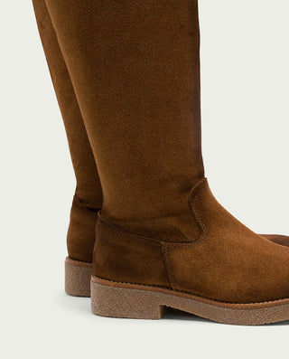 BOTTES HAUTES EN CUIR CUIR AVEC FERMETURE ÉCLAIR ÁGATA