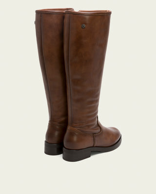 BOTTES HAUTES EN CUIR CUIR AVEC FERMETURE ÉCLAIR BELÉN