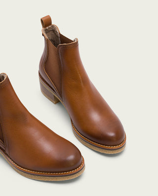 BOTTINES EN CUIR AVEC ÉLASTIQUES DAFNE