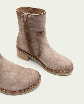 BOTTINES EN CUIR ARENA AVEC FERMETURE ÉCLAIR DANIELA