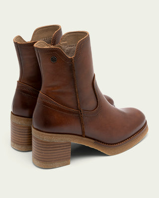 BOTTINES EN CUIR AVEC FERMETURE ÉCLAIR CUIR MOLLY