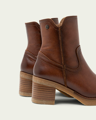 BOTTINES EN CUIR AVEC FERMETURE ÉCLAIR CUIR MOLLY