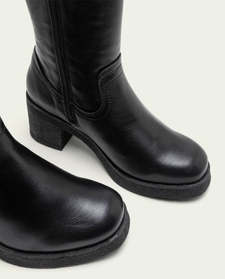 BOTTES EN CUIR AVEC FERMETURE ÉCLAIR NOIR MARNI