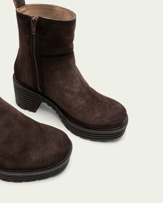 BOTTES À FERMETURE ÉCLAIR MOKA MICHELLE