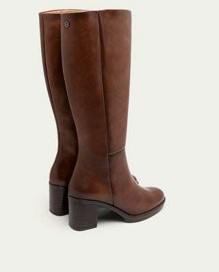 BOTTES EN CUIR À TALONS RITA