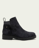 BOTTINES EN CUIR AVEC ÉLASTIQUES ISABEL CHARBON