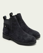 BOTTINES EN CUIR AVEC ÉLASTIQUES ISABEL CHARBON