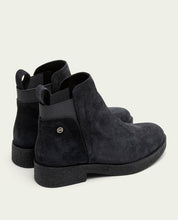 BOTTINES EN CUIR AVEC ÉLASTIQUES ISABEL CHARBON