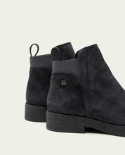 BOTTINES EN CUIR AVEC ÉLASTIQUES ISABEL CHARBON