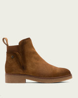 BOTTINES COULEUR CUIR AVEC ÉLASTIQUES ISABEL