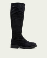 BOTTES HAUTES EN CUIR CHARBON AVEC ÉCLAIR INÉS