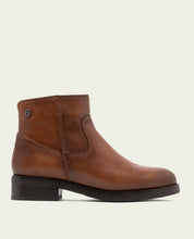 BOTTINES EN CUIR AVEC FERMETURE ÉCLAIR JIMENA CUIR
